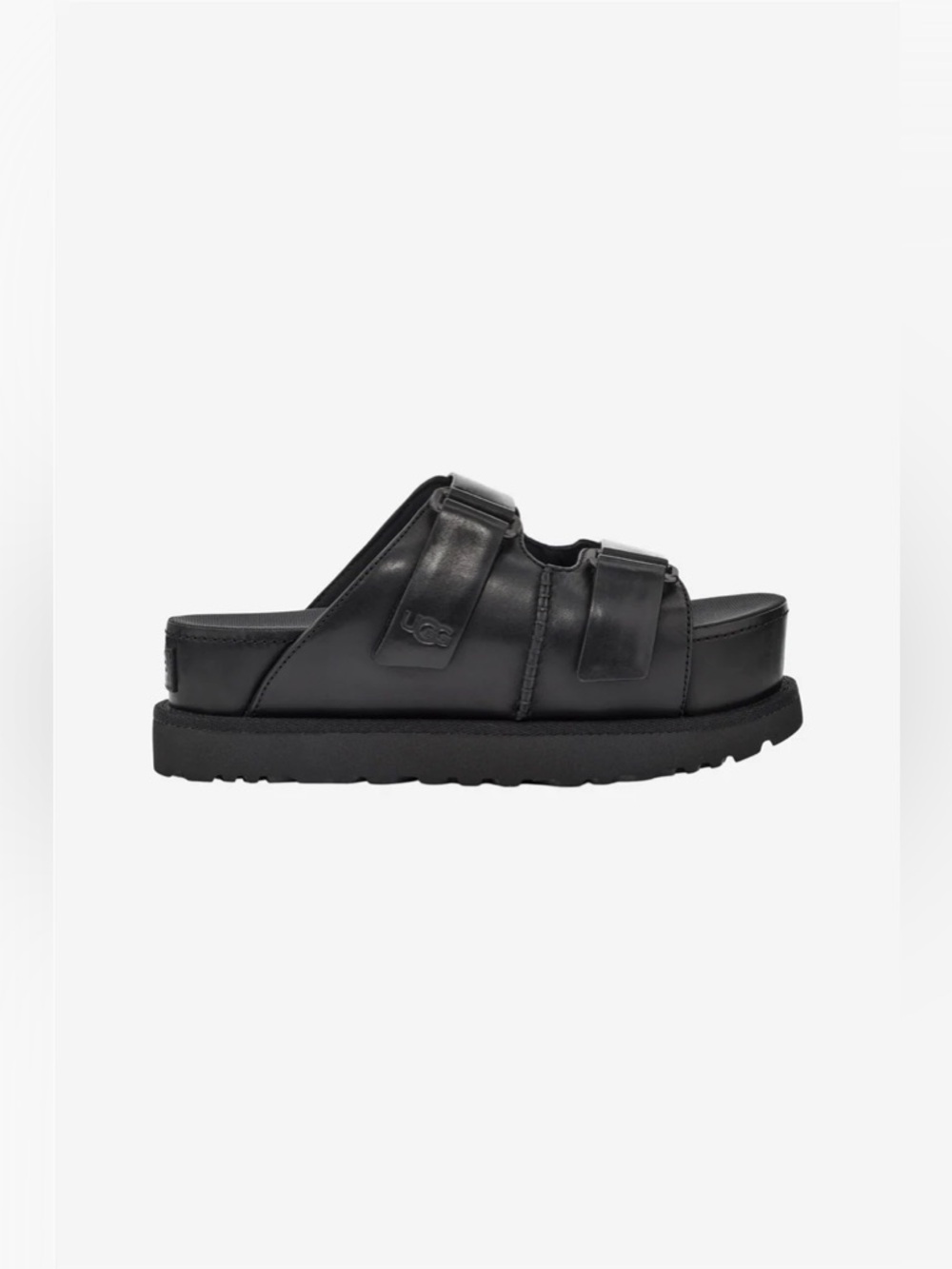 UGG Goldenstar Hi Slide Leather Platform Sandals - Picture 2 of 9